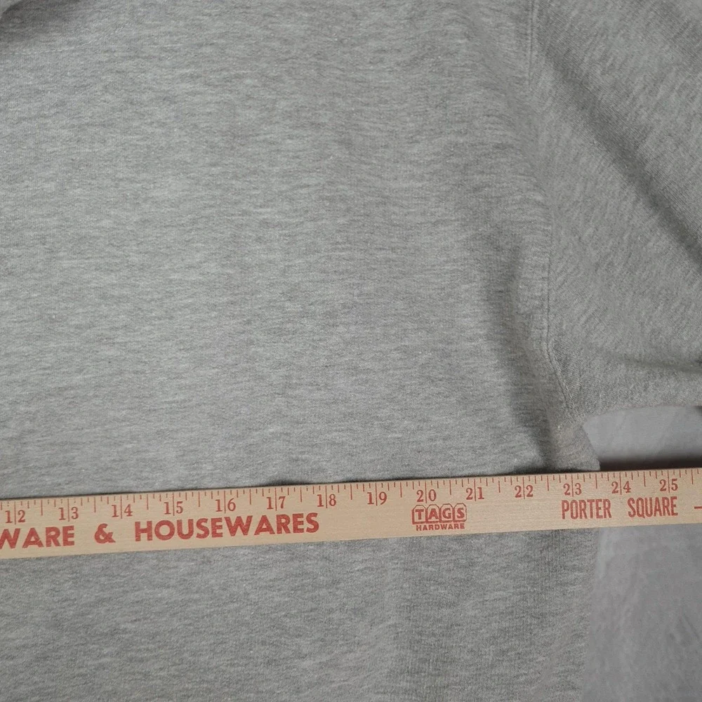 Quiksilver Hoodie Mens Large Gray Pullover Surf Graphic Logo Skate Streetwear - Picture 14 of 16